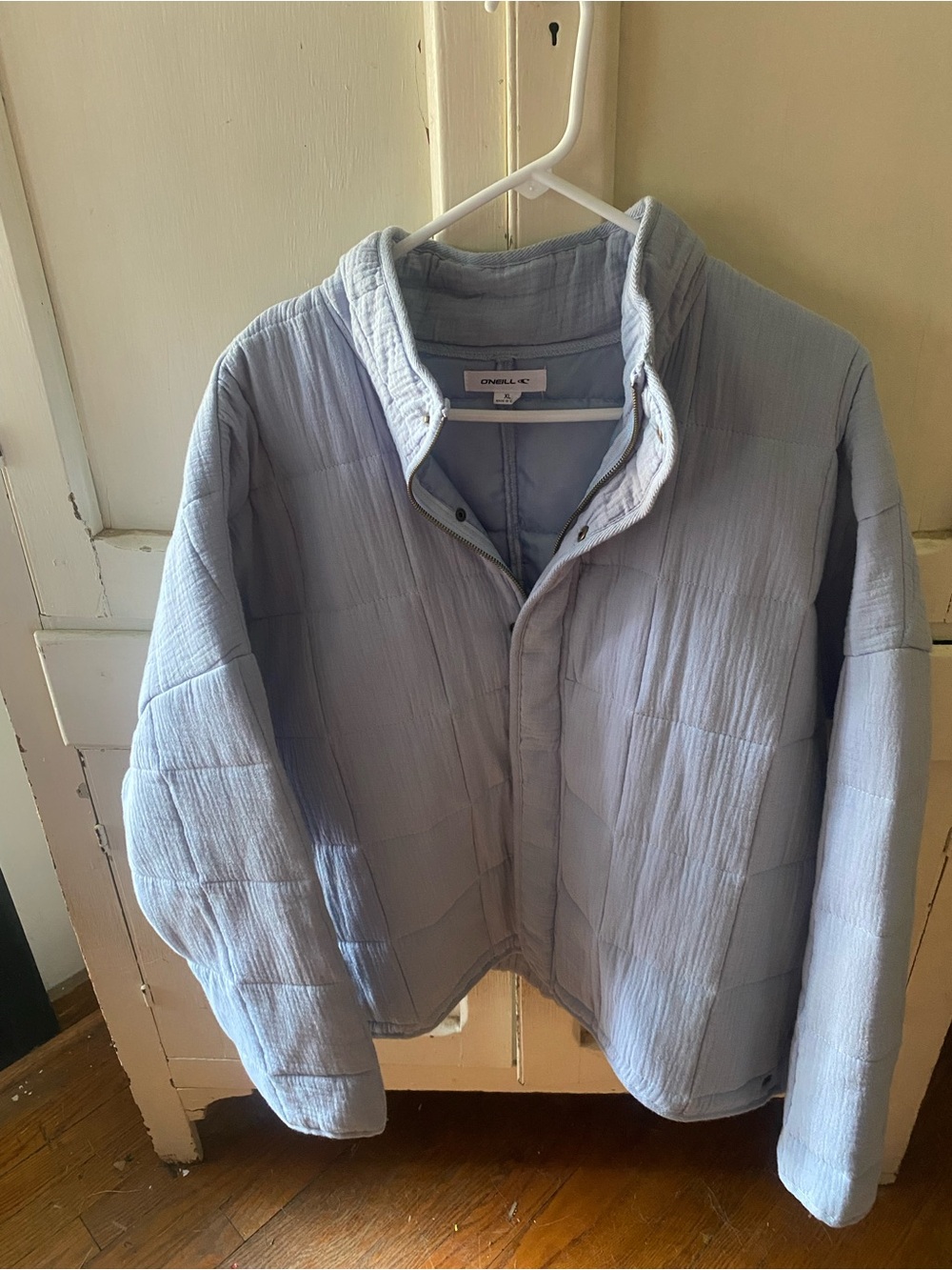 O'Neill Light Blue Quilted Puffer Jacket